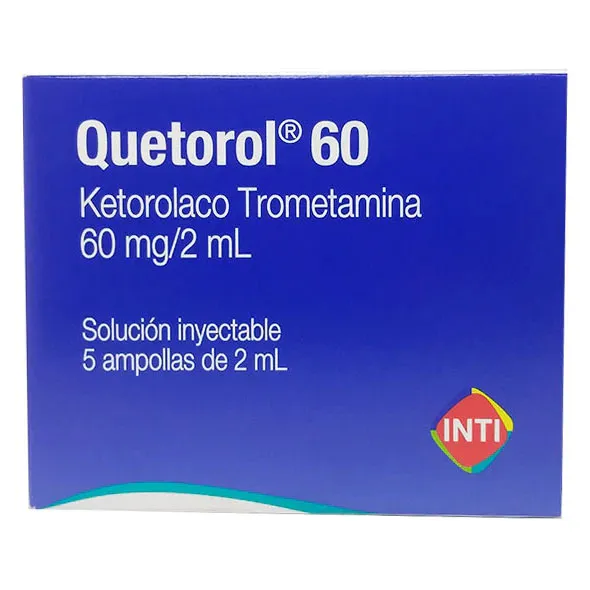 QUETOROL 60 MG CAJA X 5 AMP - Ecofarma
