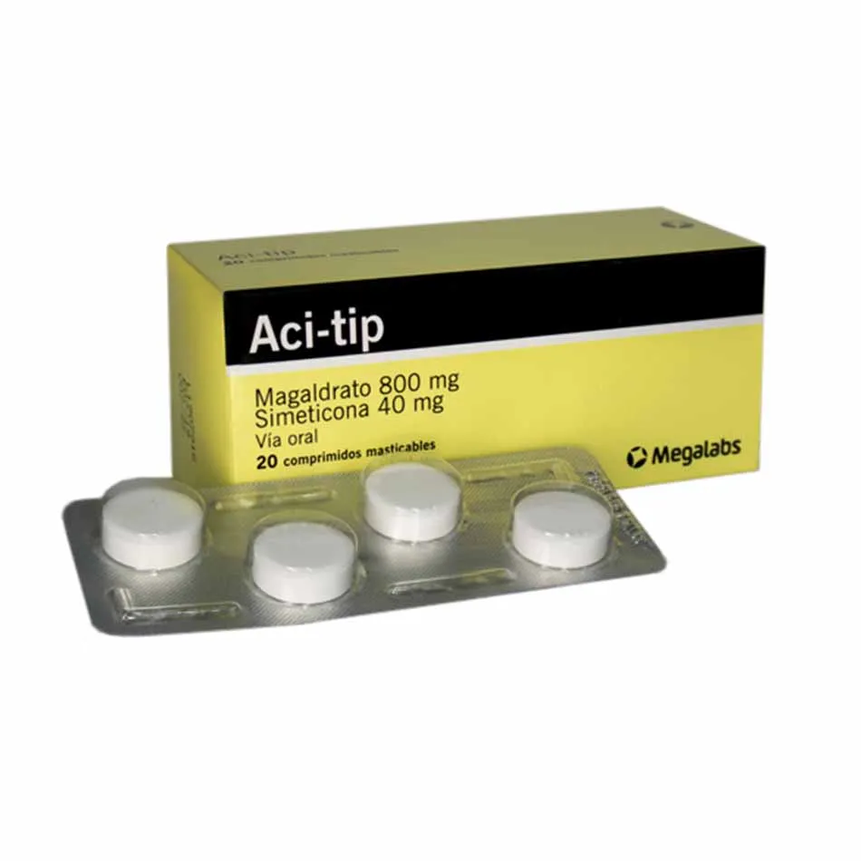 ACI TIP CAJA X 20 TABLETAS MASTICABLES - Ecofarma