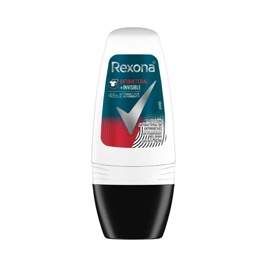 DESODORANTE REXONA ROLLON ANTIBACT+INV  X 50 ML* - Ecofarma