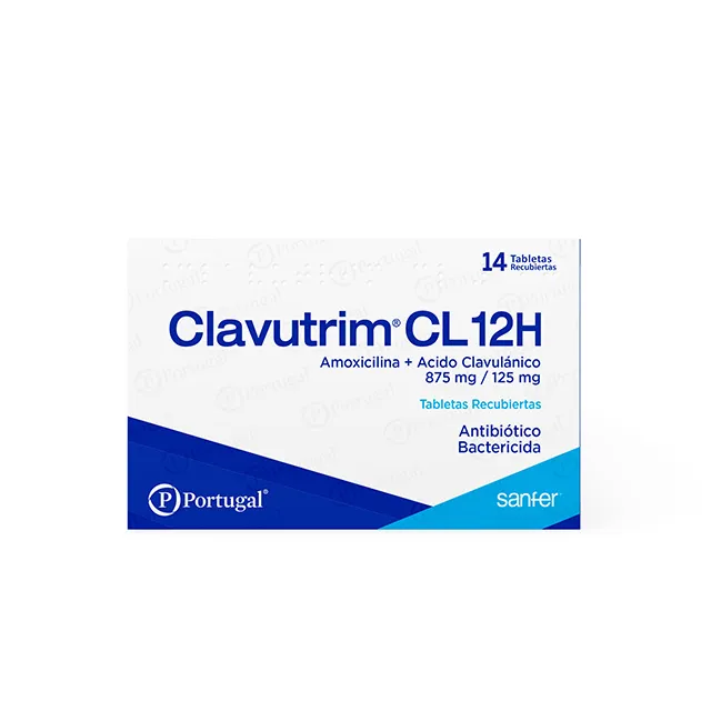 CLAVUTRIM CL 12H CAJA X 14 TABLETAS RECUBIERTAS - Ecofarma