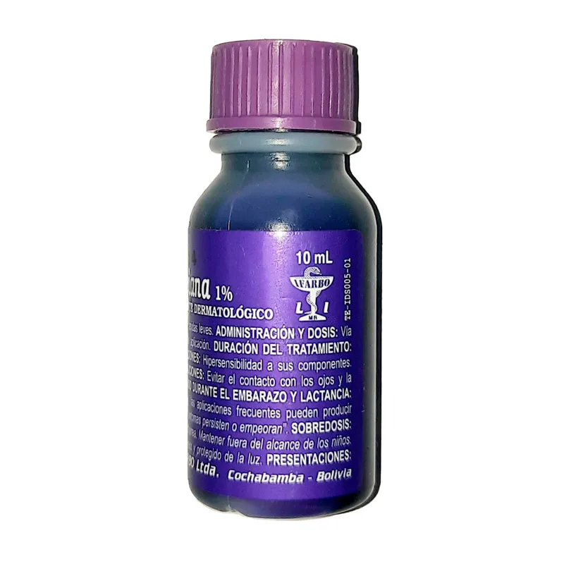VIOLETA DE GENCIANA  SOLUCION   X 10 ML. - Ecofarma