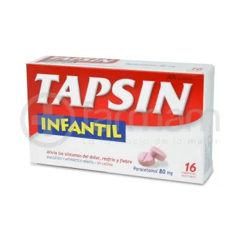 TAPSIN INFANTIL 80 MG CAJA X 20 COMPRIMIDOS - Ecofarma
