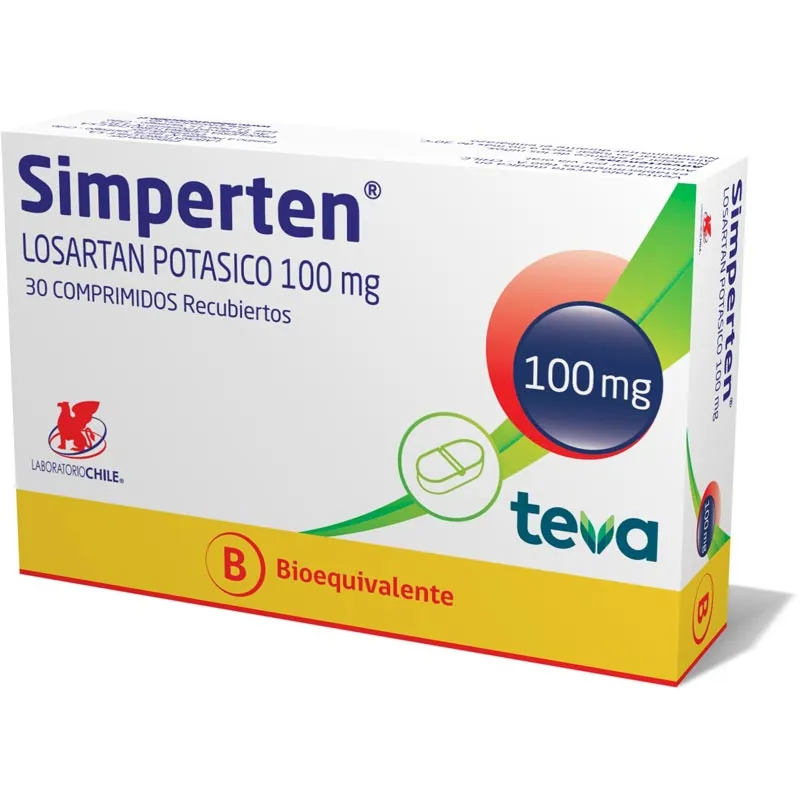 SIMPERTEN 100 MG CAJA X 30 COMPRIMIDOS - Ecofarma