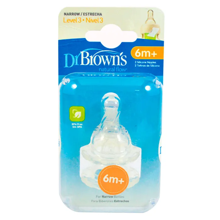 TETINA DR BROWNS BOCA DELGADA 6+ ESTUCHE X 2 UNIDADES - Ecofarma