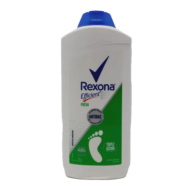 TALCO REXONA EFFICIENT FRESH ANTIBACTERIAL X 200 GR - Ecofarma