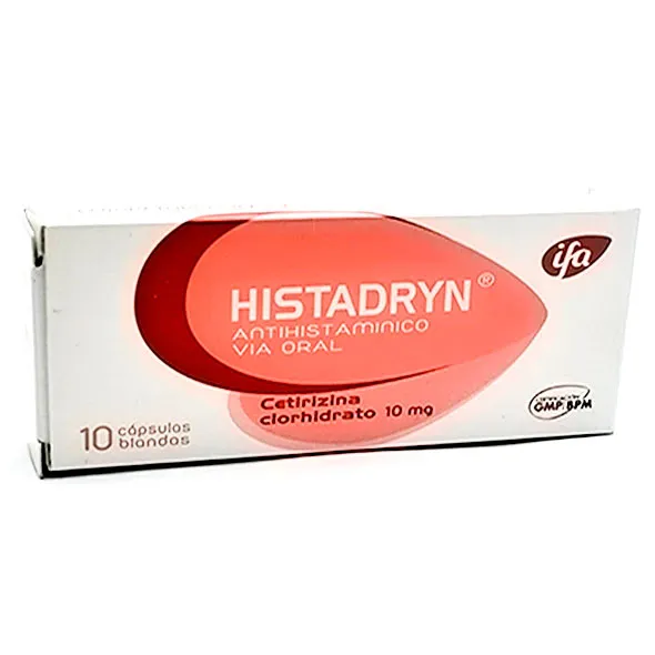 HISTADRYN 10 MG CAJA X 10 CAPSULAS - Ecofarma