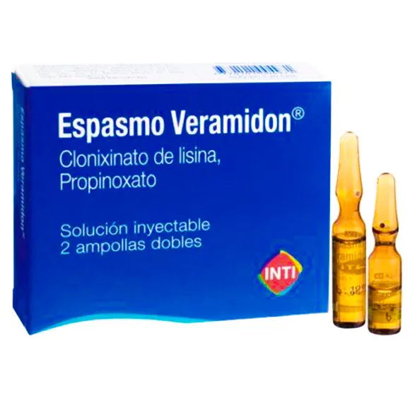 ESPASMO VERAMIDON CAJA X 2 AMPOLLAS - Ecofarma