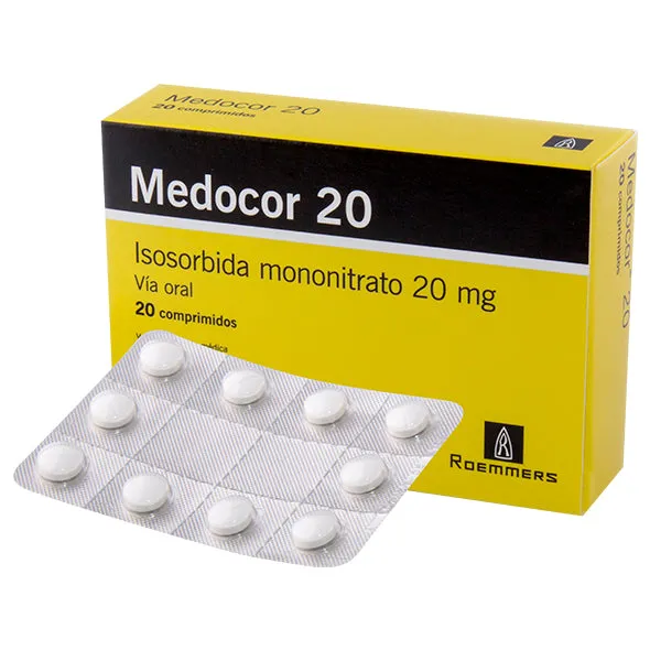 MEDOCOR 20 MG CAJA X 20 COMPRIMIDOS - Ecofarma