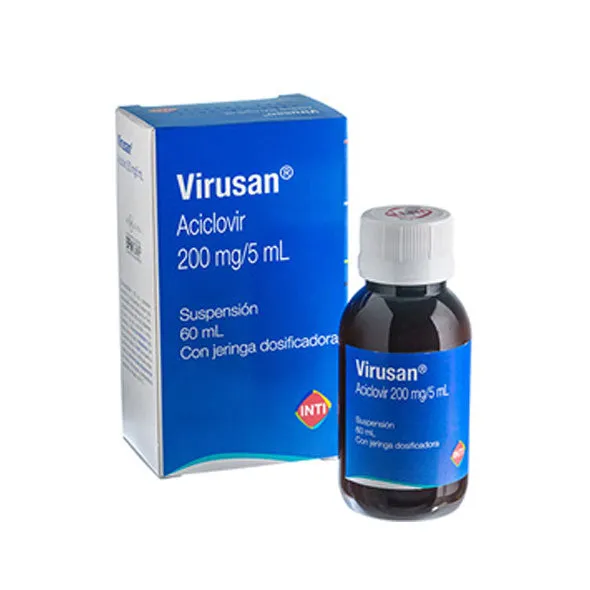 VIRUSAN 200 MG SUSPENCION FCO X 60 ML - Ecofarma