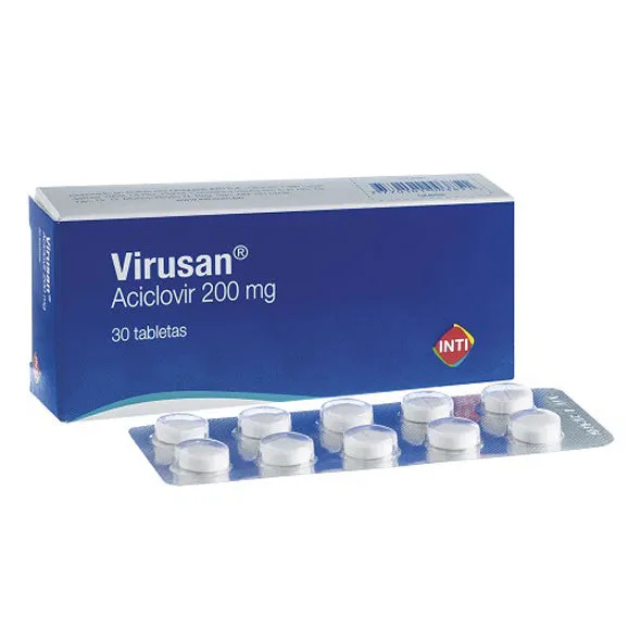 VIRUSAN 200 MG CAJA X 30 COMPRIMIDOS - Ecofarma