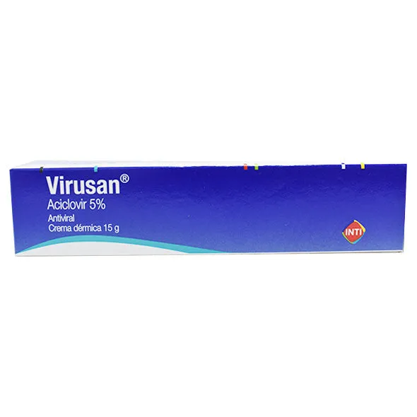 VIRUSAN CREMA DERMICA  5% TUBO X 15 GR. - Ecofarma