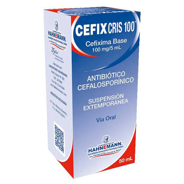 CEFIXCRIS 100 MG SUSP FCO X 50 ML - Ecofarma
