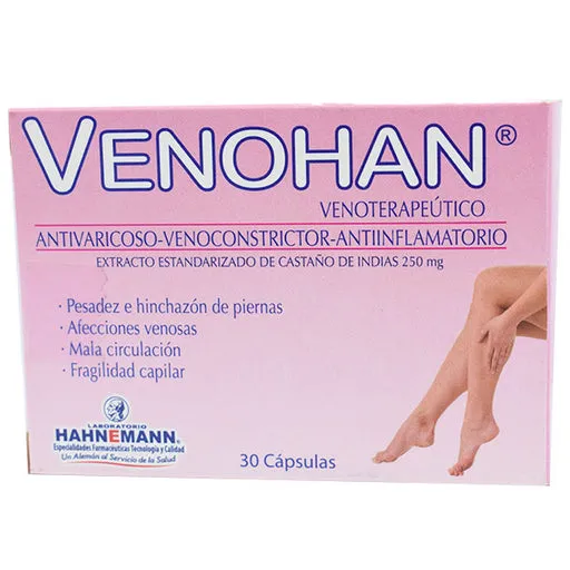 VENOHAN CAJA X 30 COMPRIMIDOS - Ecofarma