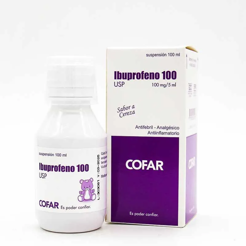 IBUPROFENO 100 MG SUSPENSION FCO X 100 ML - Ecofarma