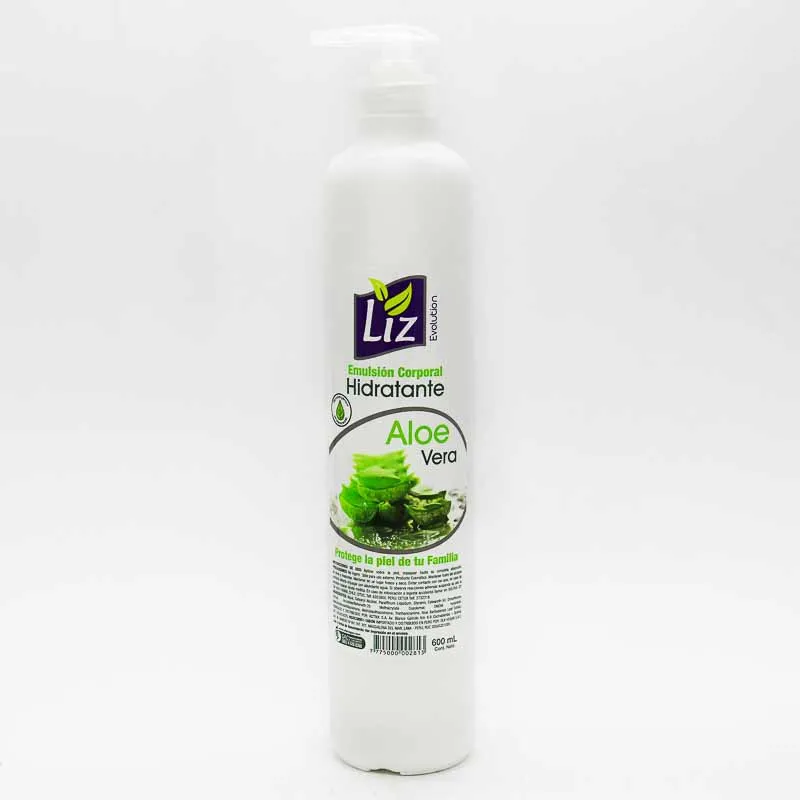 LIZ EMULSION CORPORAL HIDRATANTE ALOE VERA X 600 ML - Ecofarma