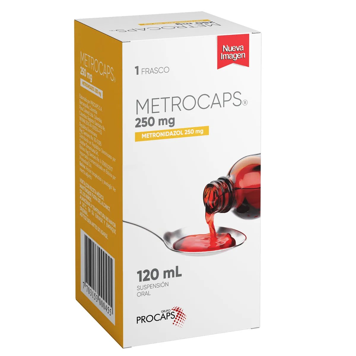 METROCAPS 250 MG SUSPENCION FCO X 120 ML - Ecofarma