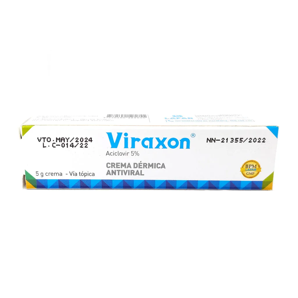 VIRAXON 5% CREMA TUBO X 5 GR - Ecofarma