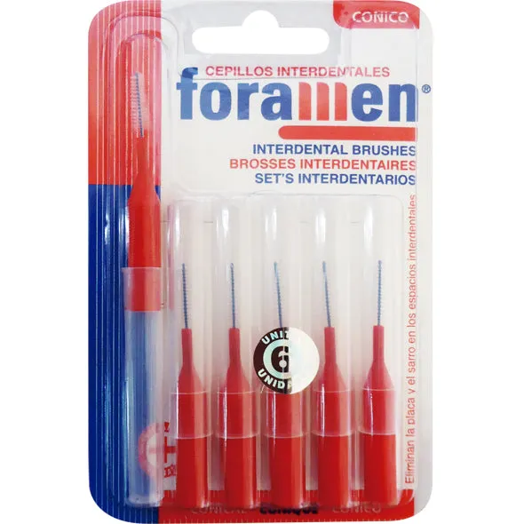 CEPILLO INTERDENTAL FORAMEN CONICO X 6 UNI - Ecofarma