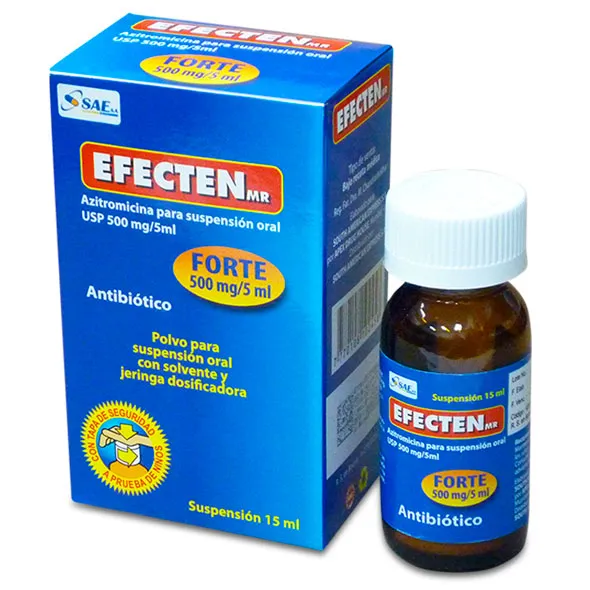EFECTEN FORTE 500 MG SUSPENCION FCO X 15 ML - Ecofarma
