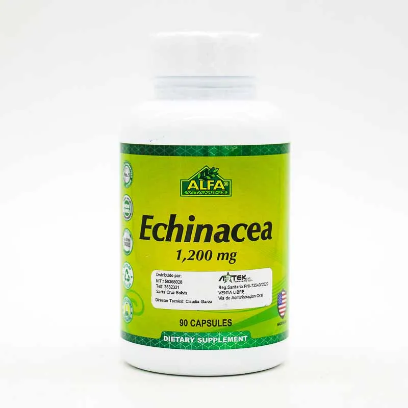 ECHINACEA 1200 MG FCO X 90 CAPSULAS - Ecofarma