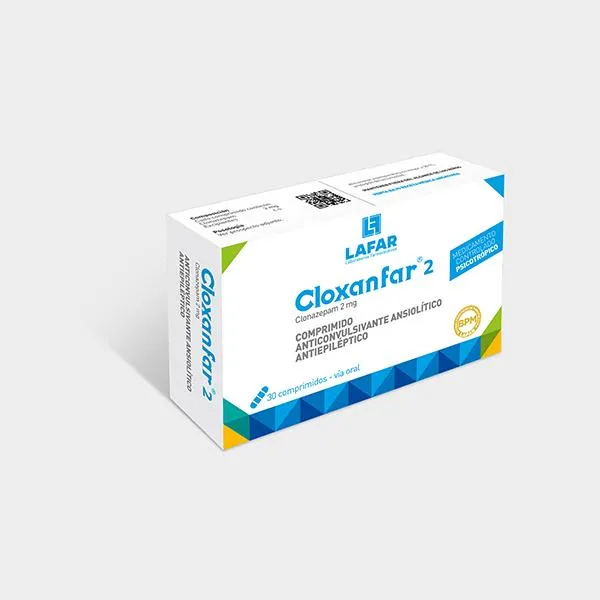CLOXANFAR 2 MG CAJA X 30 COMPRIMIDOS - Ecofarma