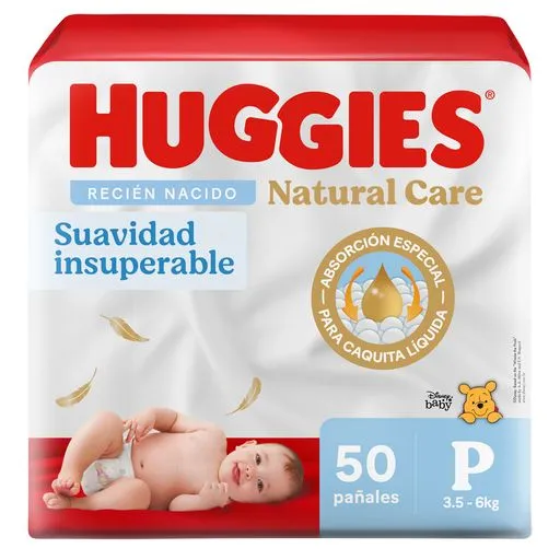 PAÑAL HUGGIES "P/1" ROJO X 50 UNIDADES - Ecofarma