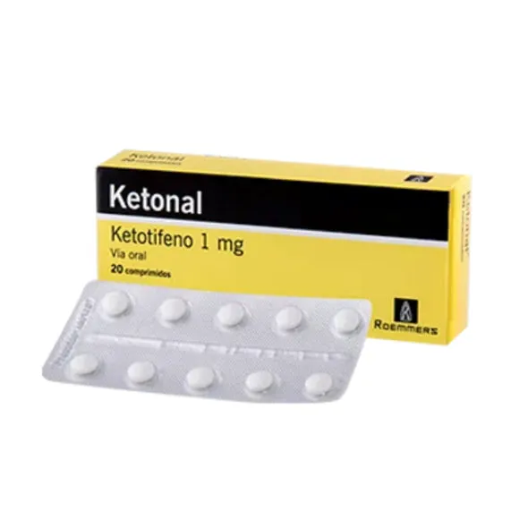 KETONAL 1 MG CAJA X 20 COMPRIMIDOS - Ecofarma