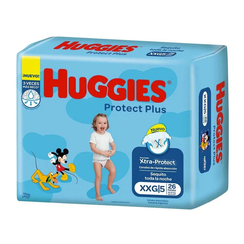 PAÑAL HUGGIES CELESTE TALLA XXG X 48 - Ecofarma