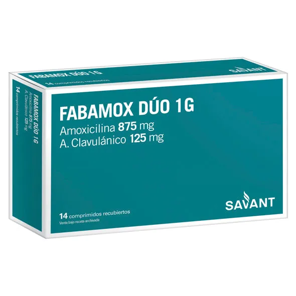 FABAMOX DUO 1 GR CAJA X 14 COMPRIMIDOS - Ecofarma
