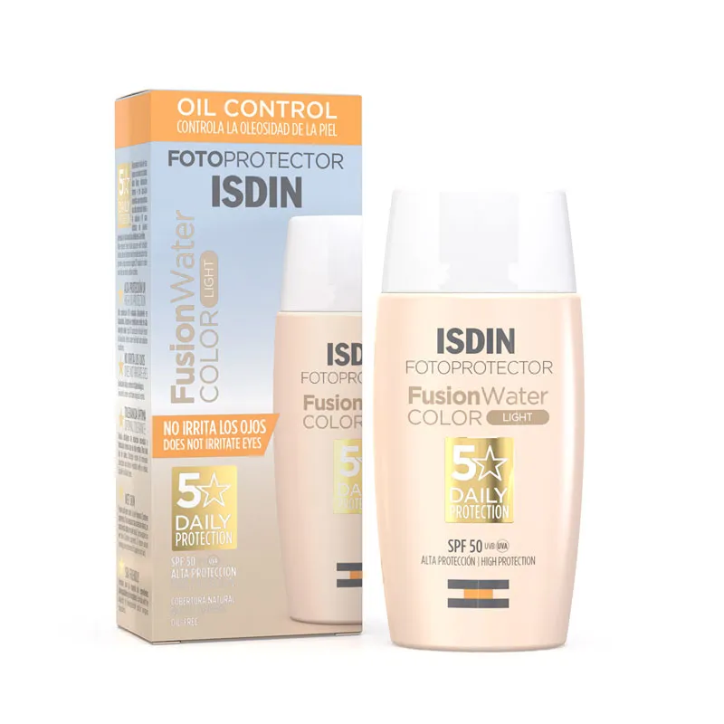ISDIN OIL CONTROL FUSION WATER COLOR LIGHT SPF 50 X 50 ML - Ecofarma