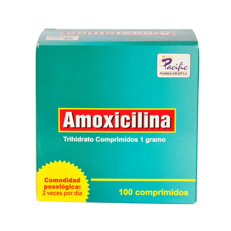 AMOXICILINA 1 G CAJA X 100 COMPRIMIDOS - Ecofarma
