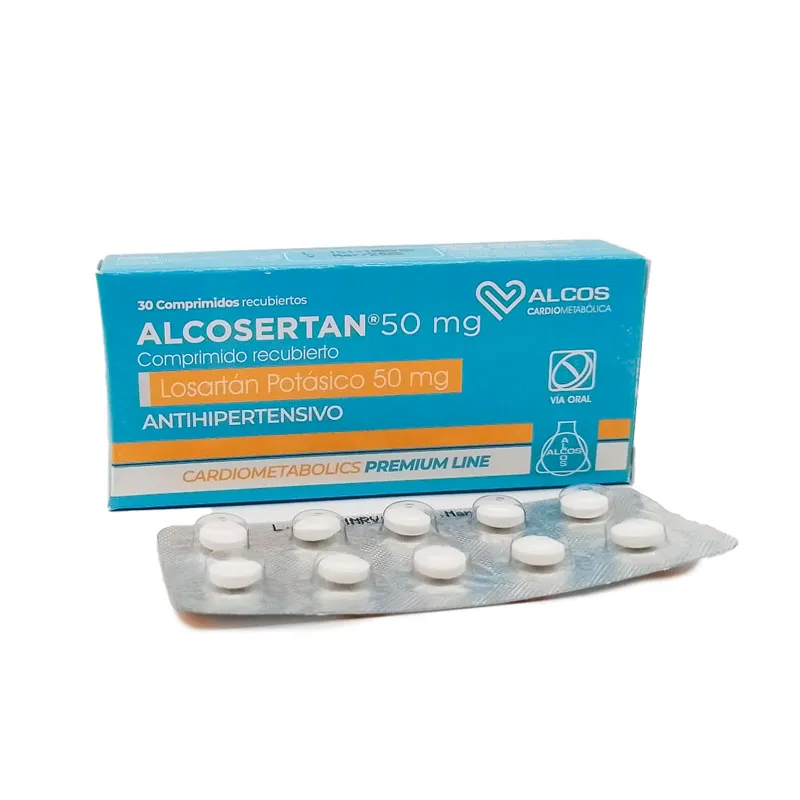 ALCOSERTAN 50 MG CAJA X 30 COMPRIMIDOS RECUBIERTOS - Ecofarma