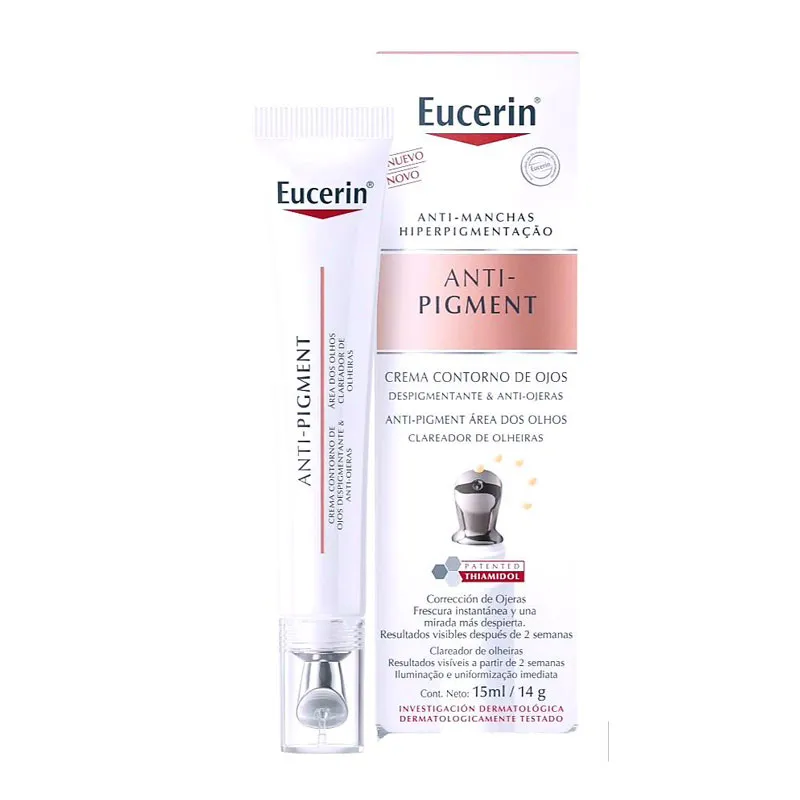 EUCERIN ANTIPIGMENTO CREMA CONTORNO DE OJOS DESPIGMENTANTE Y ANTI-OJERAS X 15 ML - Ecofarma