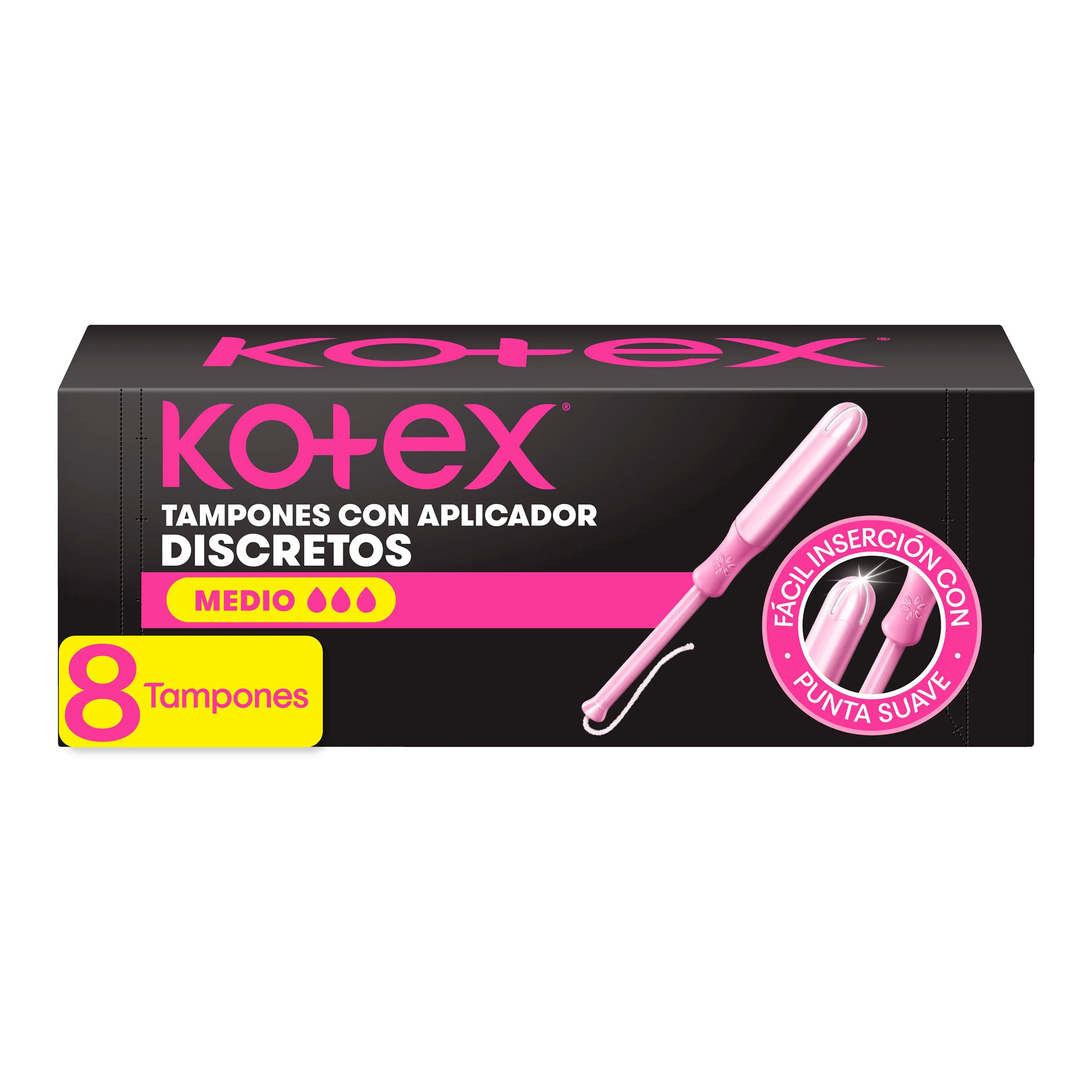 KOTEX TAMPON FITNESS C/ APLICADOR 12X8 MEDIO - Ecofarma
