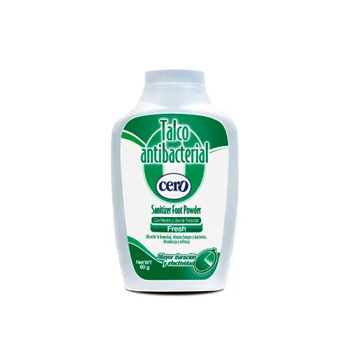 TALCO ANTIBACTERIAL CERO FRESH X 60 GR - Ecofarma