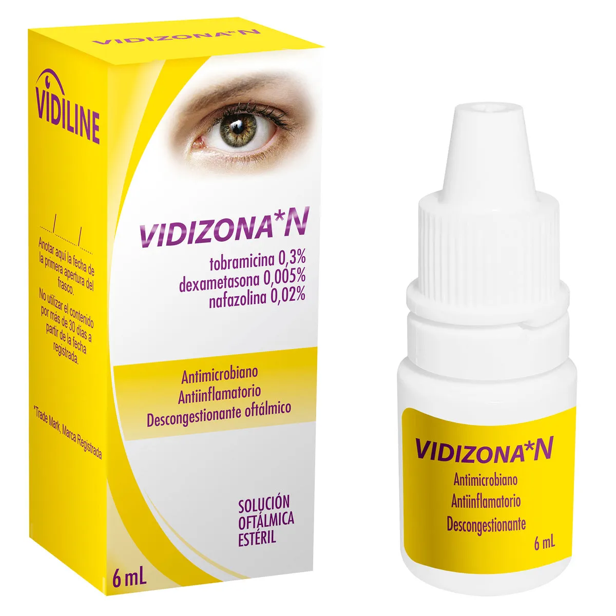 VIDIZONA N  SOLUCION  OFTALMICA X 6 ML - Ecofarma