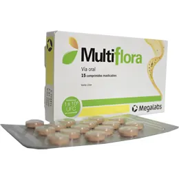 MULTIFLORA CAJA X 15 COMPRIMIDOS MASTICABLES - Ecofarma