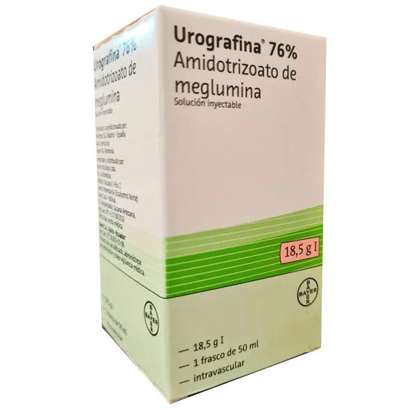 UROGRAFINA 76% SOLUCION INYECTABLE FCO X 50 ML - Ecofarma