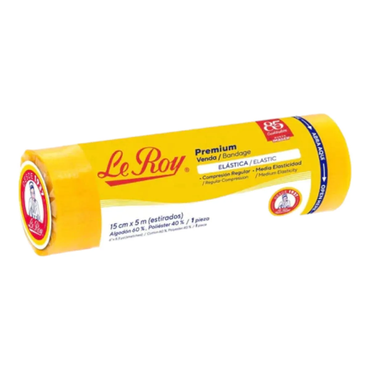 VENDA ELASTICA PREMIUM "LE ROY" 15 CM X 5 M - Ecofarma