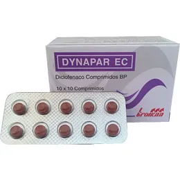 DINAPAR EC DICLOFENACO 50 MG CAJA X 100 COMPRIMIDOS - Ecofarma
