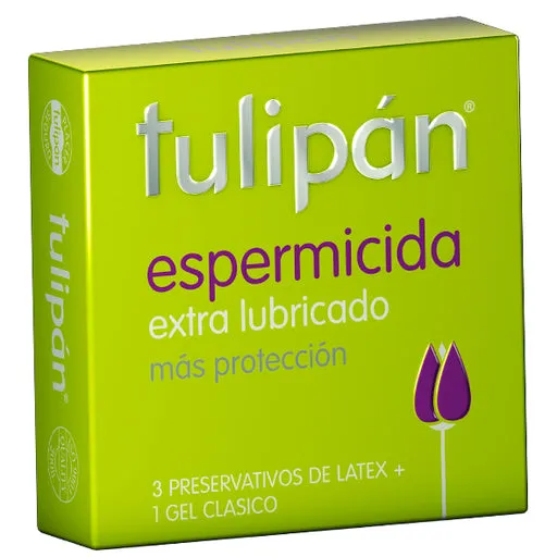 PRESERVATIVO TULIPAN ESPERMICIDA X 3 UNID. - Ecofarma