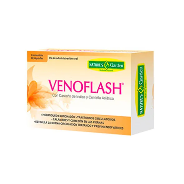 VENOFLASH CAJA X 40 CAPSULAS - Ecofarma