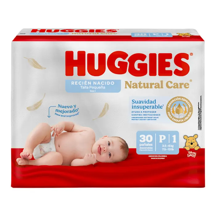 PAÑAL HUGGIES "P/1" ROJO X 30 UNIDADES - Ecofarma