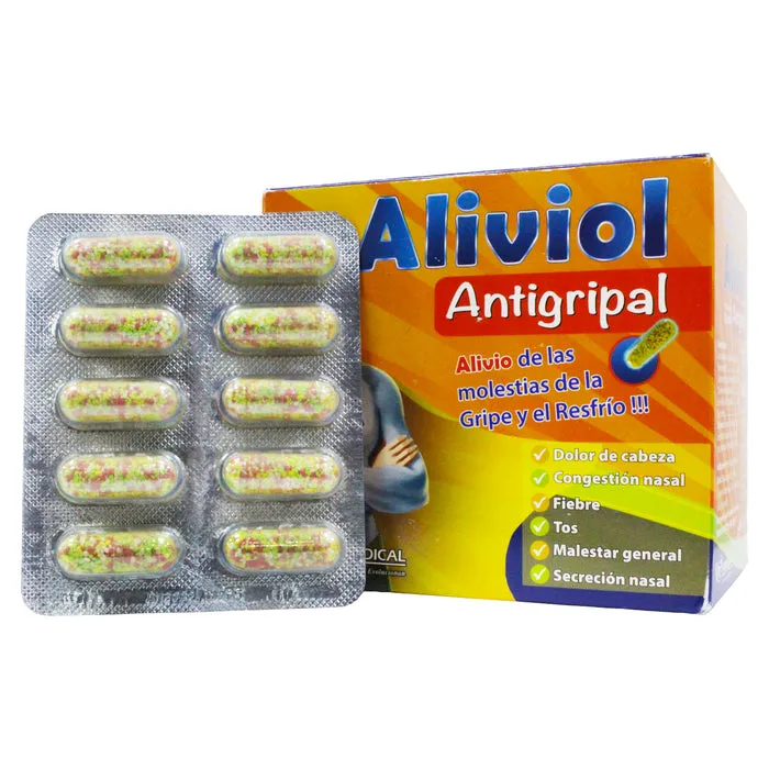 ALIVIOL ANTIGRIPAL CAPSULA GRANULADA CAJA X 100 - Ecofarma