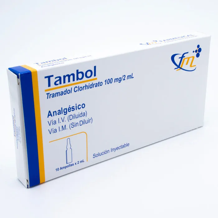 TAMBOL 100 MG AMPOLLA CAJA X 10 - Ecofarma