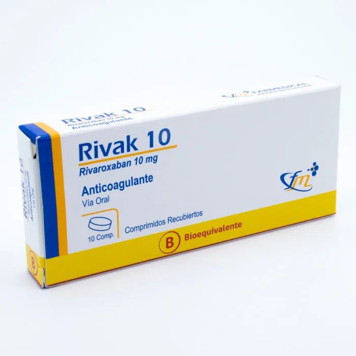 RIVAK 10 MG CAJA X 10 COMPRIMIDOS - Ecofarma