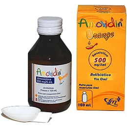 AMOXIDIN ORANGE 500 MG SUSPENCION FCO X 100ML - Ecofarma