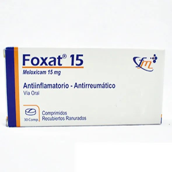 FOXAT 15 MG MELOXICAM CAJA X 30 COMPRIMIDOS - Ecofarma