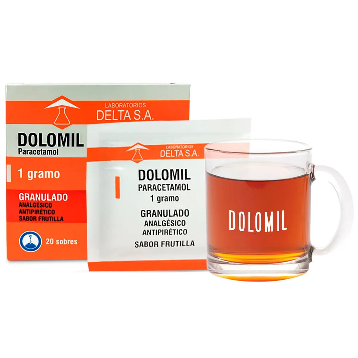 DOLOMIL 1GR PARACETAMOL X 20 SOBRES - Ecofarma