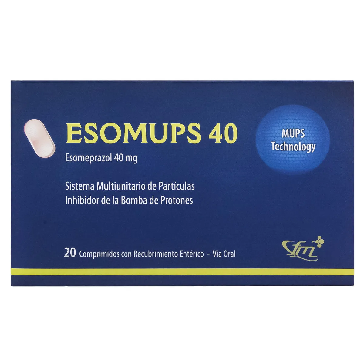 ESOMUPS 40 MG CAJA X 20 COMPRIMIDOS - Ecofarma
